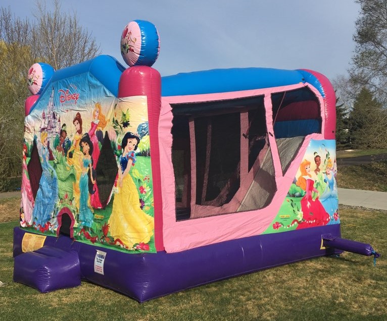 Disney Princess Combo bounce house rental with slide